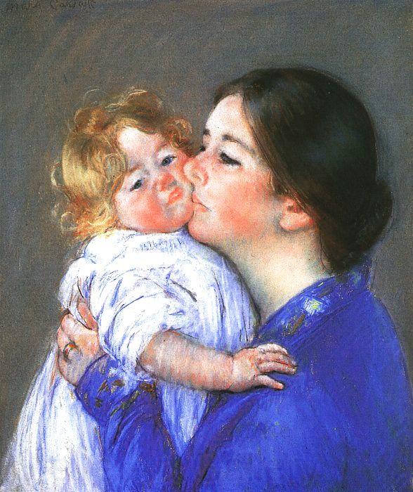 Mary Cassatt A Kiss for Baby Anne France oil painting art
